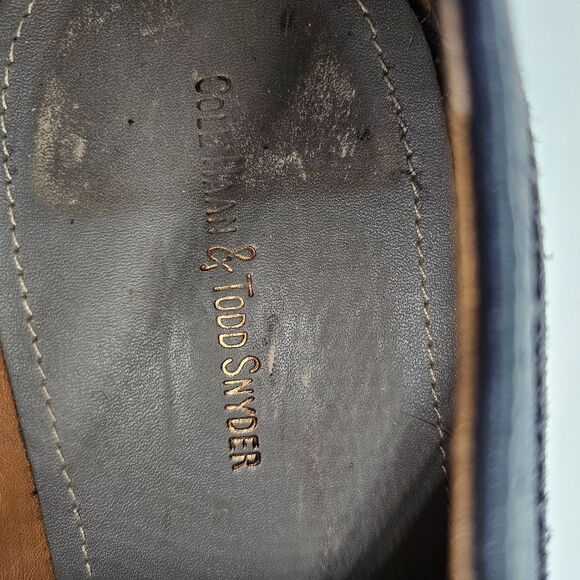 Cole Haan + Todd Snyder Men\'s Size 9.5 Blue Suede Wingtip Shoes Rounds Toe main image 12
